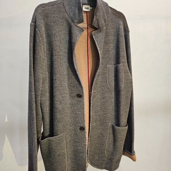 Club Knit Casual Cardigan-Style Overcoat - Picture 3 of 5